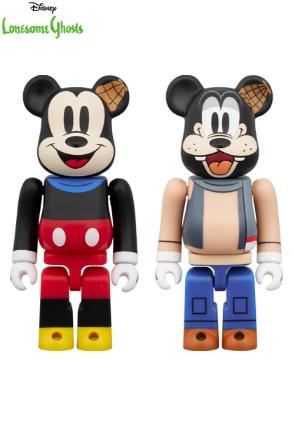 BE@RBRICK MICKEY MOUSE & GOOFY (Lonesome Ghosts Ver.) 2PCS SET ベアブリック